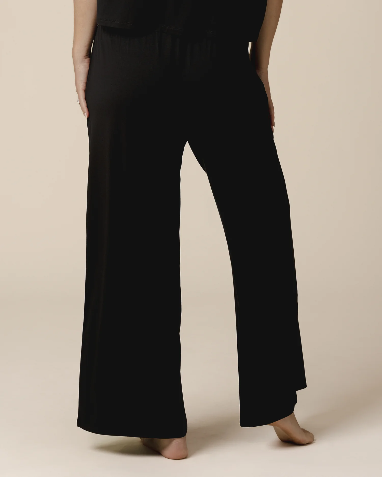 Aria Bamboo Casual Lounge Pant | Black - Image 3