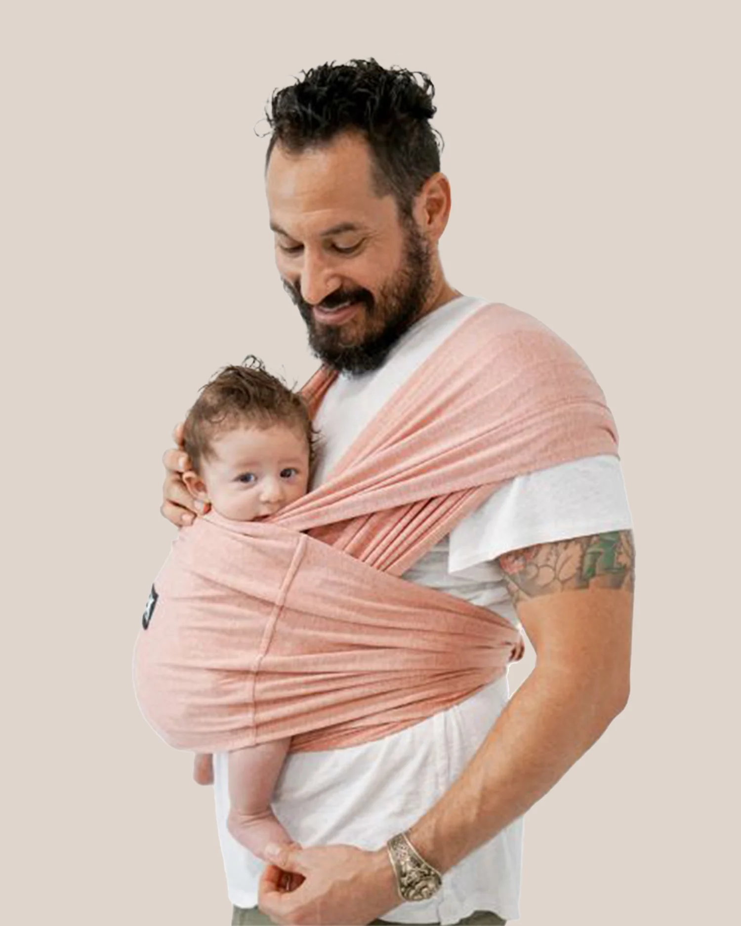 Baby K'tan - Active Yoga Baby Carrier | Heather Coral - Image 3