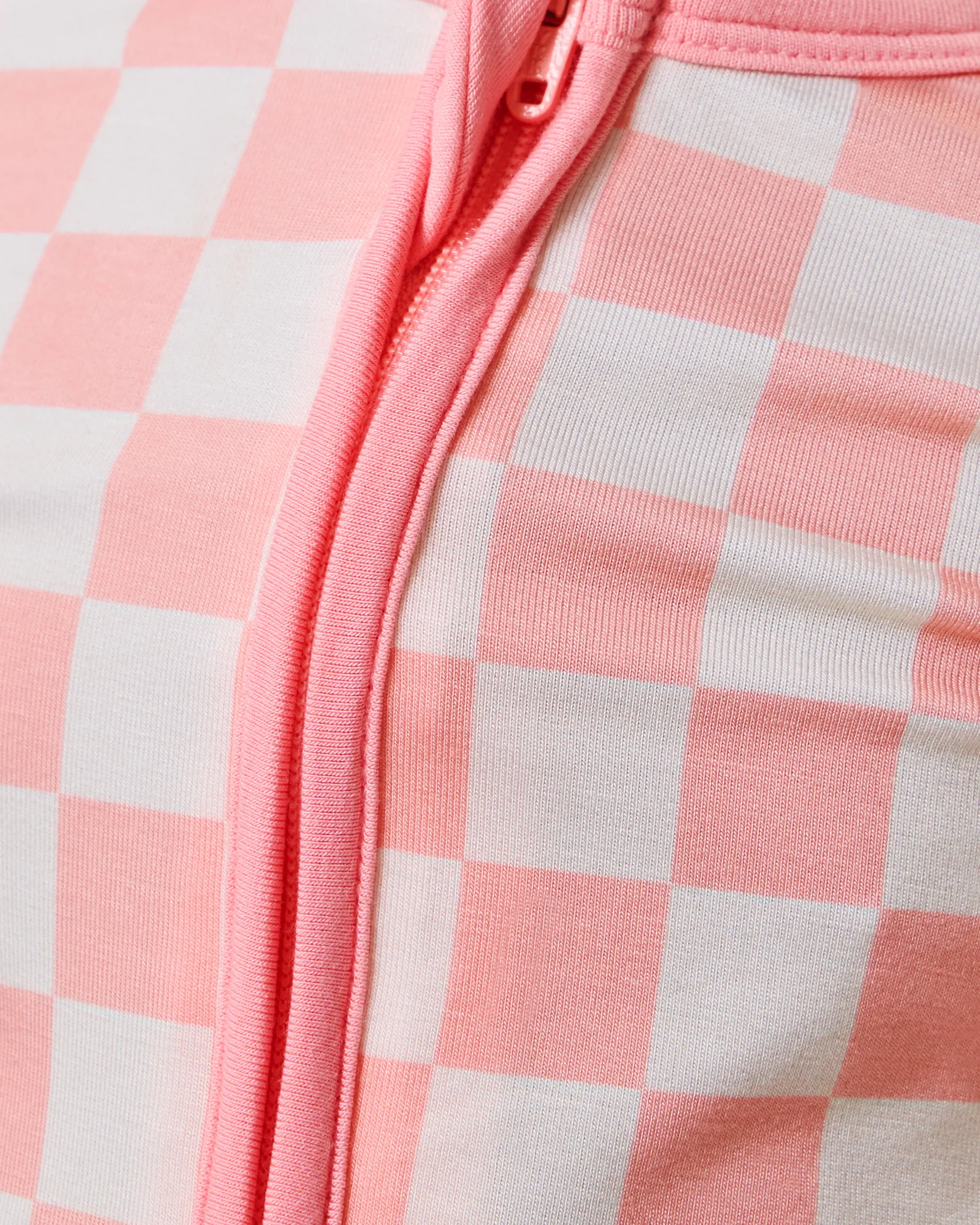 Bamboo Baby Pajama | Pink Checker - Image 5