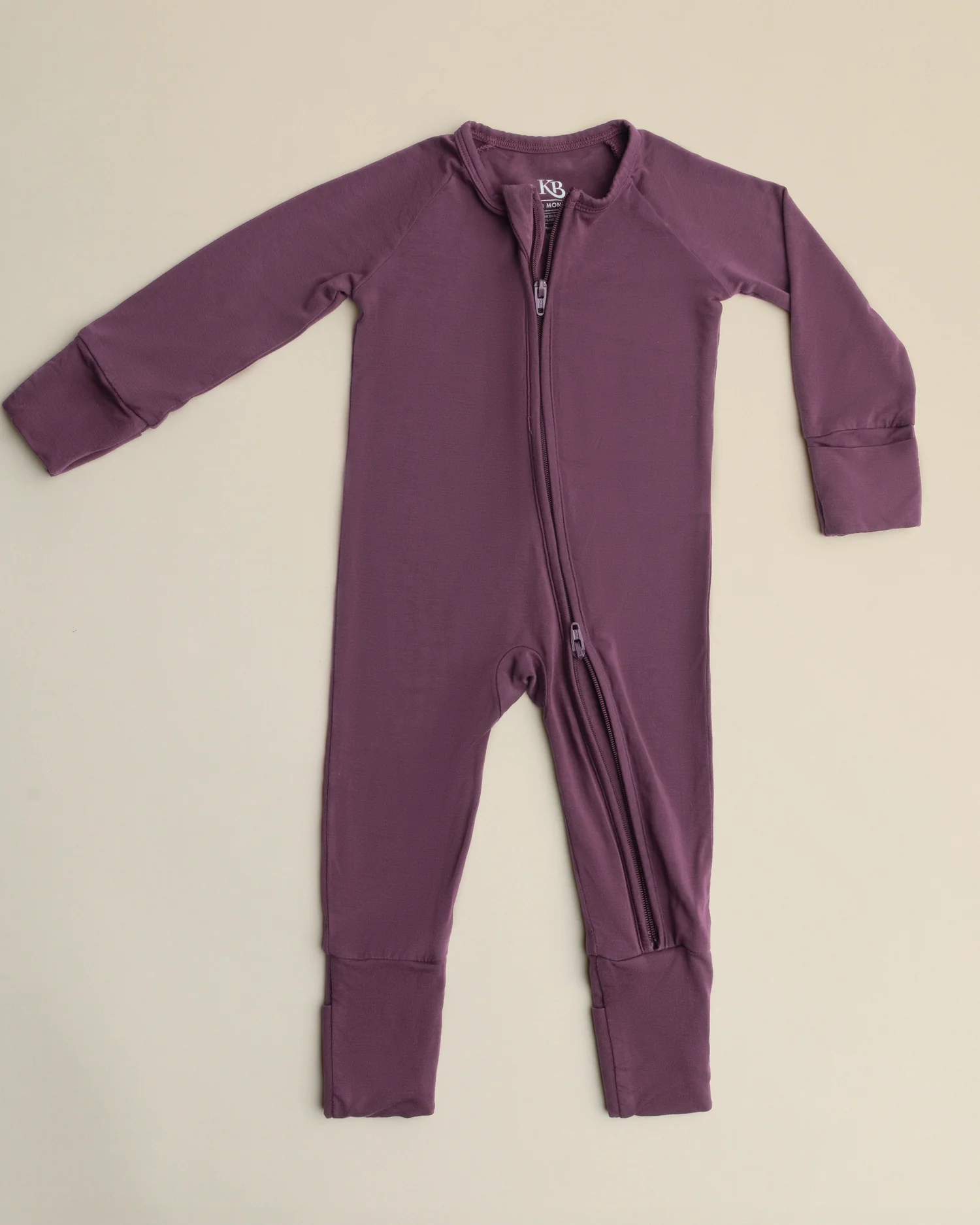 Bamboo Baby Pajama | Burgundy Plum - Image 4