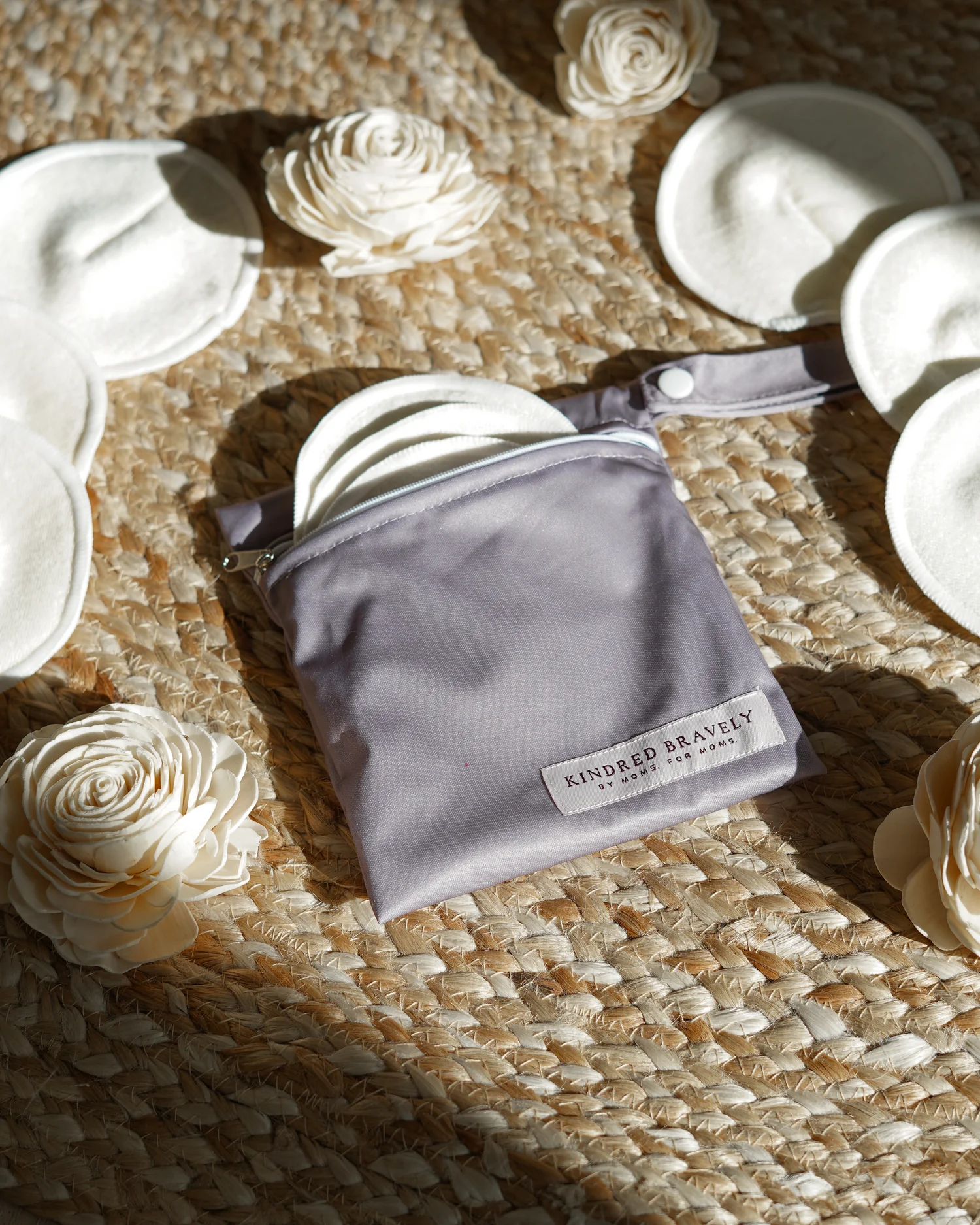 Organic Bamboo Reusable Nursing Pads | Ivory - Image 5