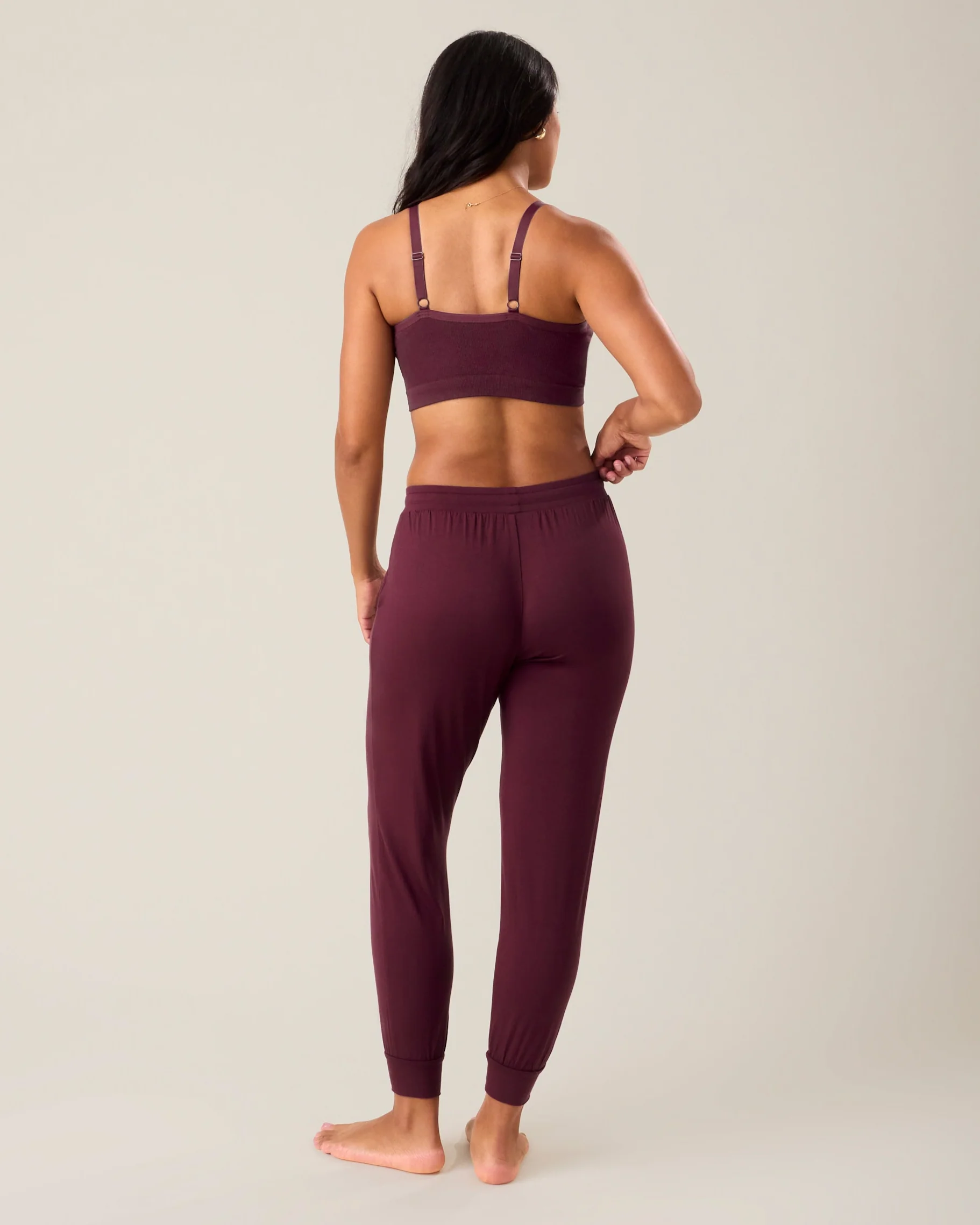 Everyday Lounge Jogger | Deep Burgundy - Image 4