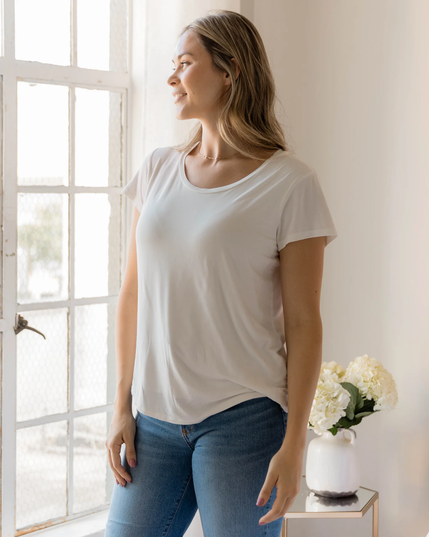 Everyday Maternity & Nursing T-shirt | White - Image 5