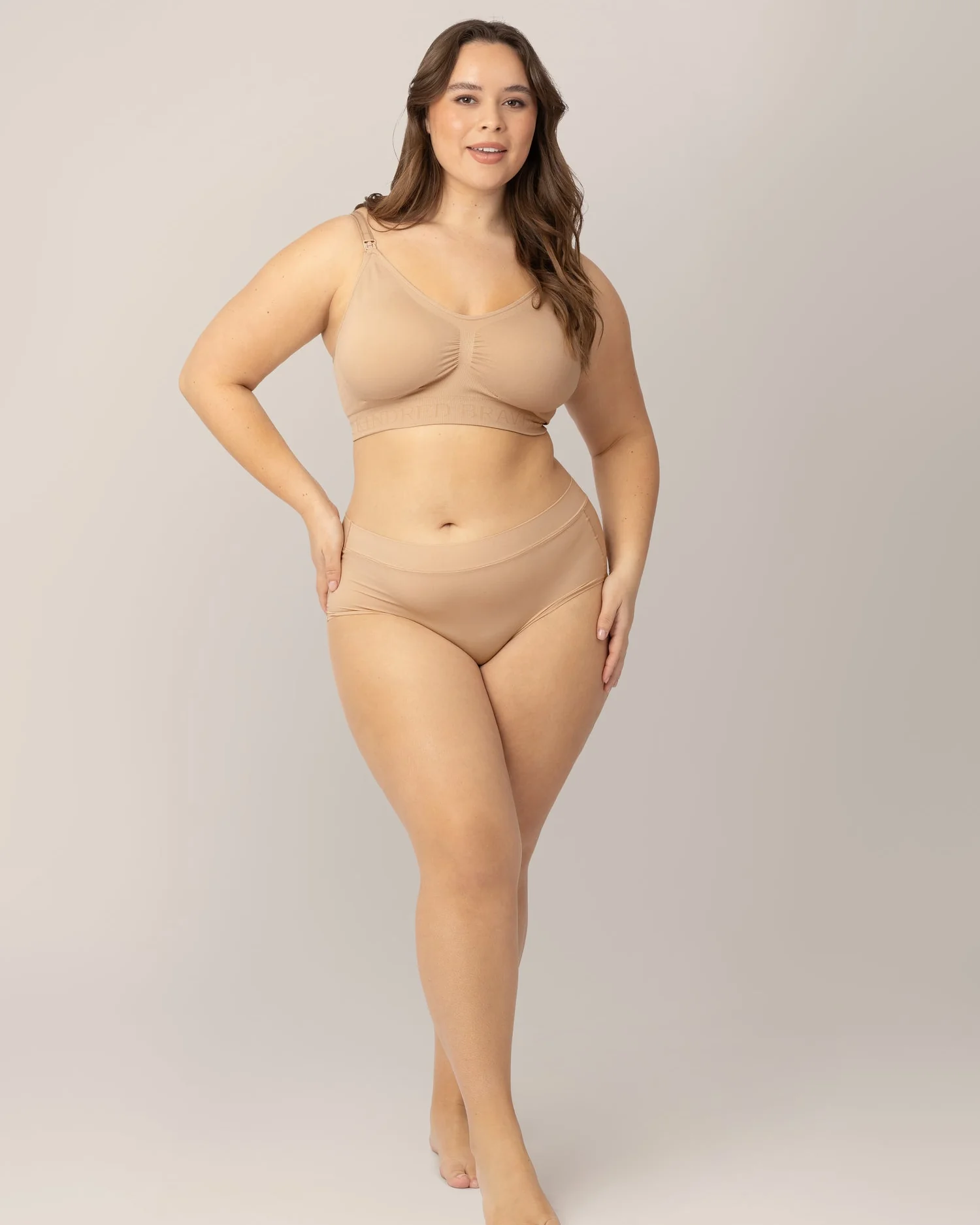 Grow with Me™ Maternity & Postpartum Brief | Beige - Image 2