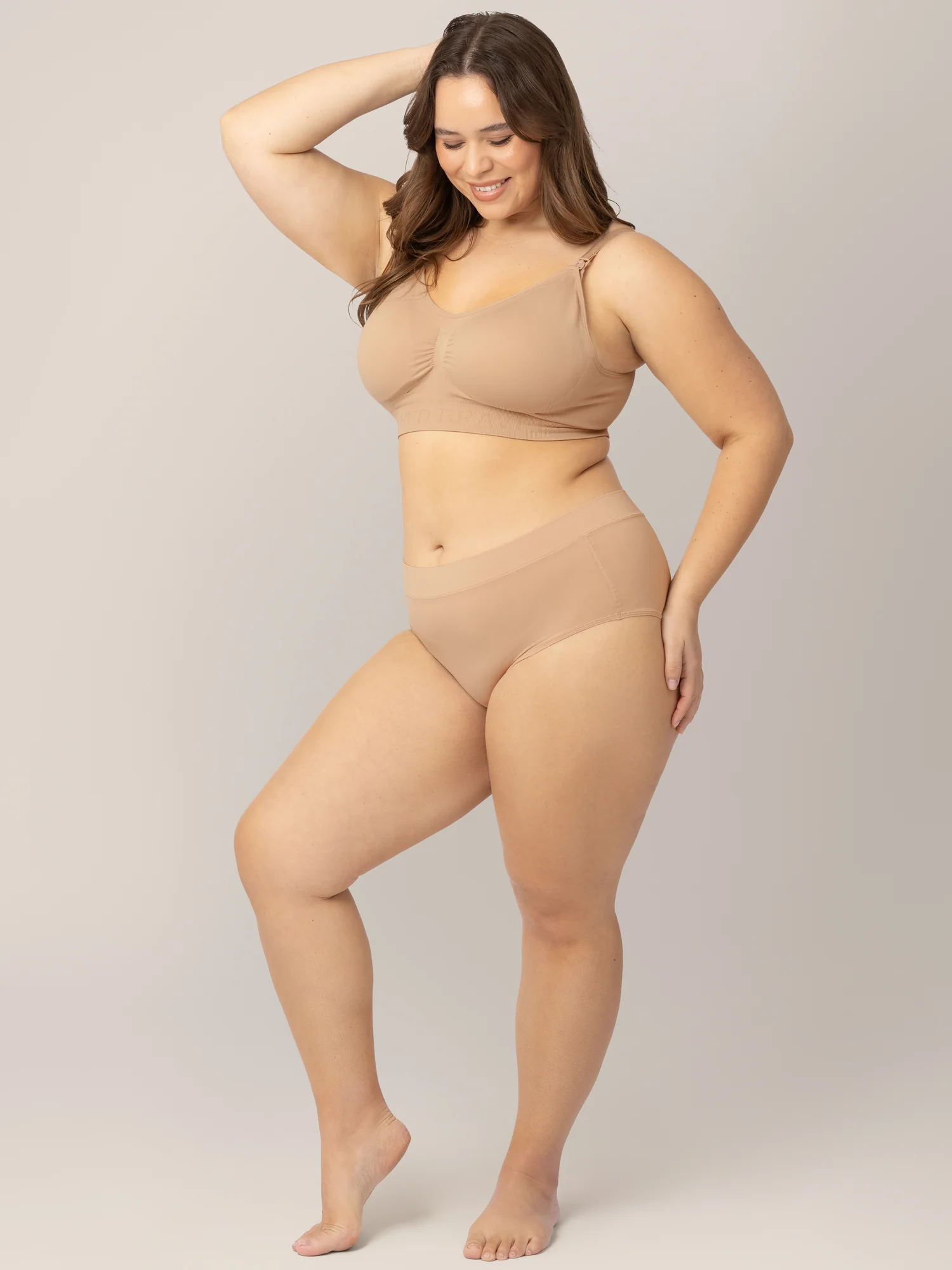 Grow with Me™ Maternity & Postpartum Brief | Beige - Image 3