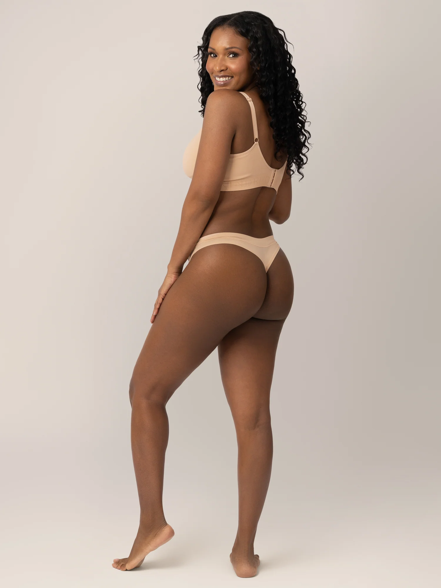 Grow with Me™ Maternity & Postpartum Thong | Beige - Image 2