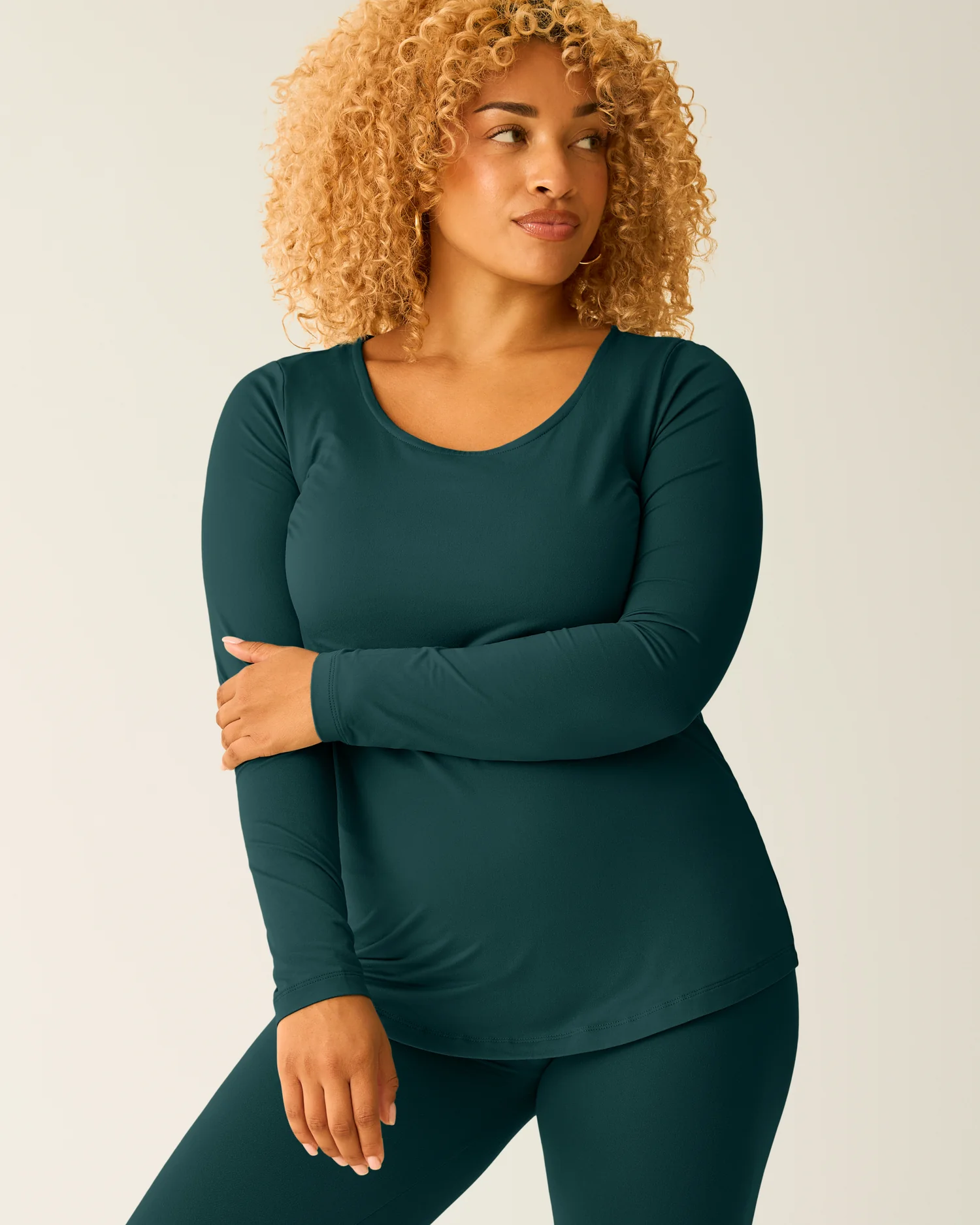 Jane Nursing Pajama Set | Evergreen - Image 4