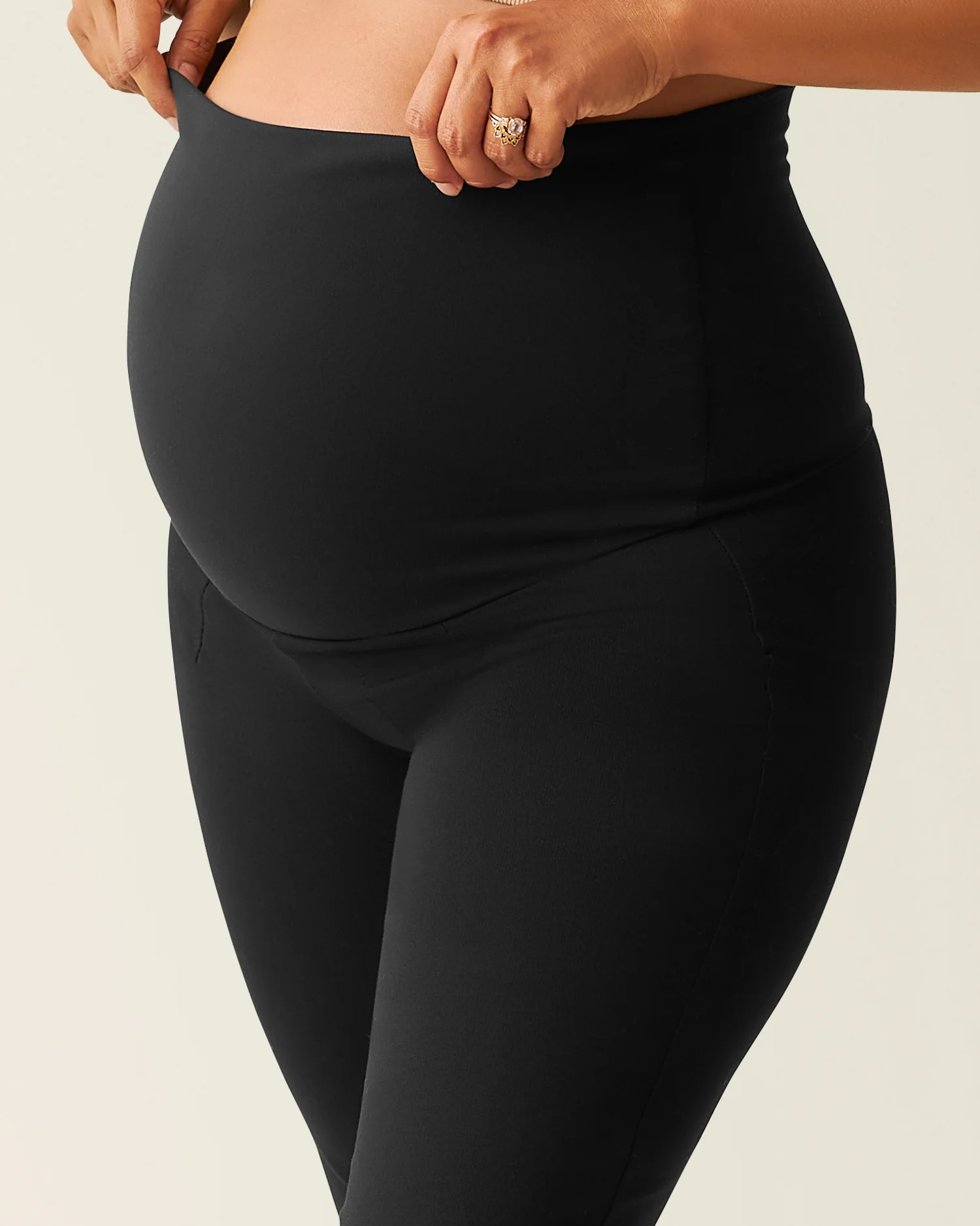 Maternity Ponte Flare Pant | Black - Image 4