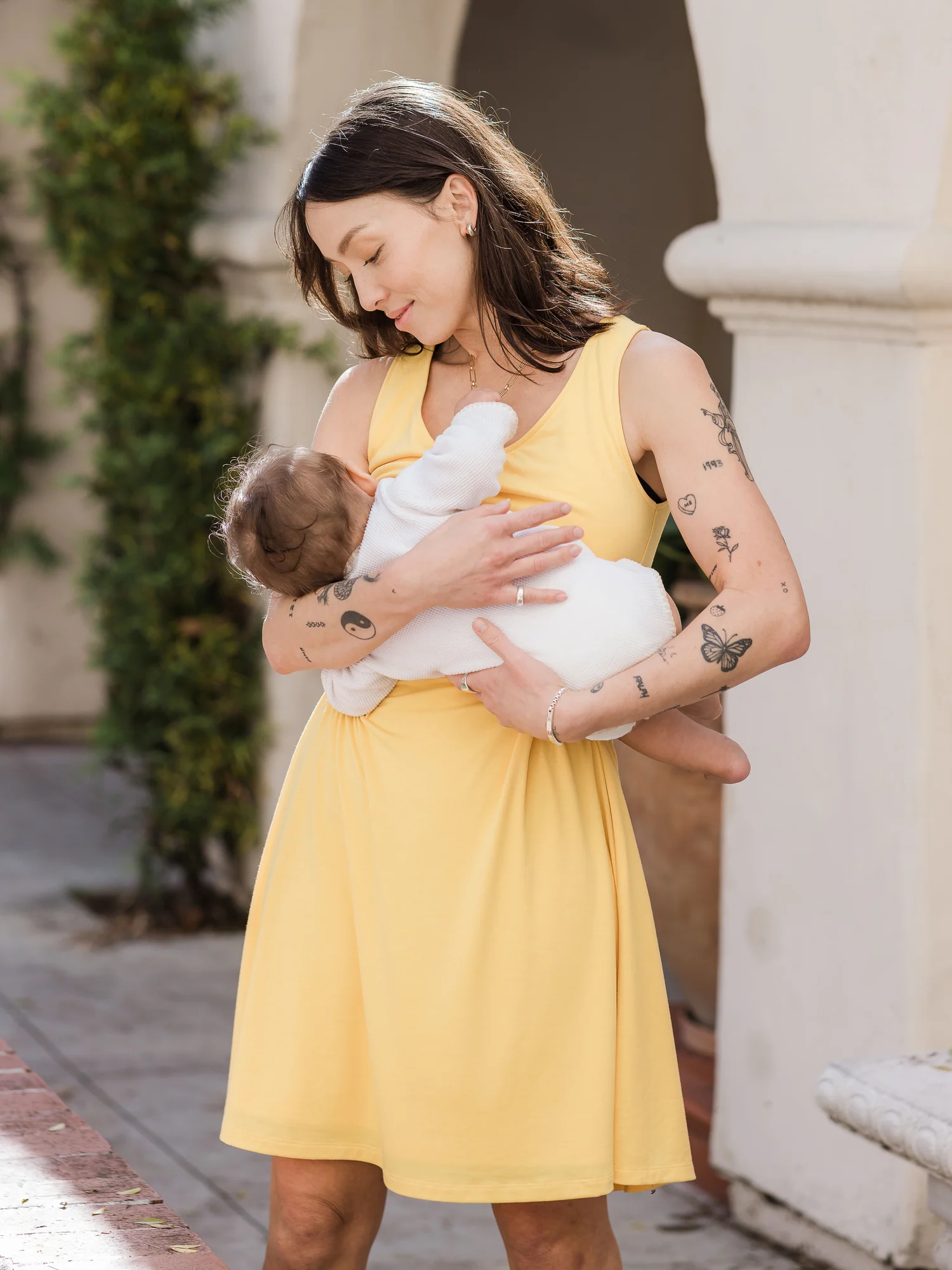 Penelope Crossover Nursing Dress | Citrus
