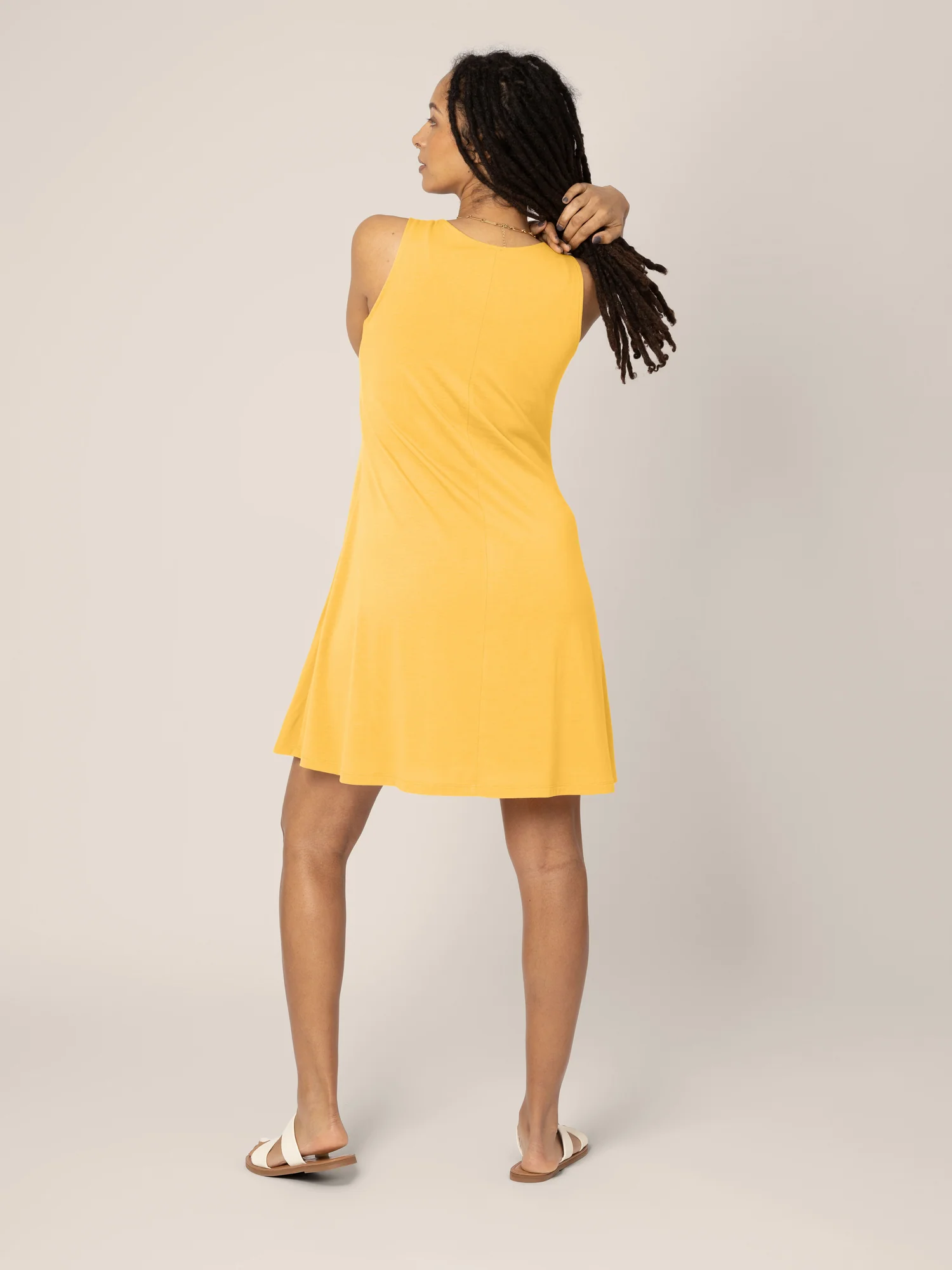 Penelope Crossover Nursing Dress | Citrus - Image 7