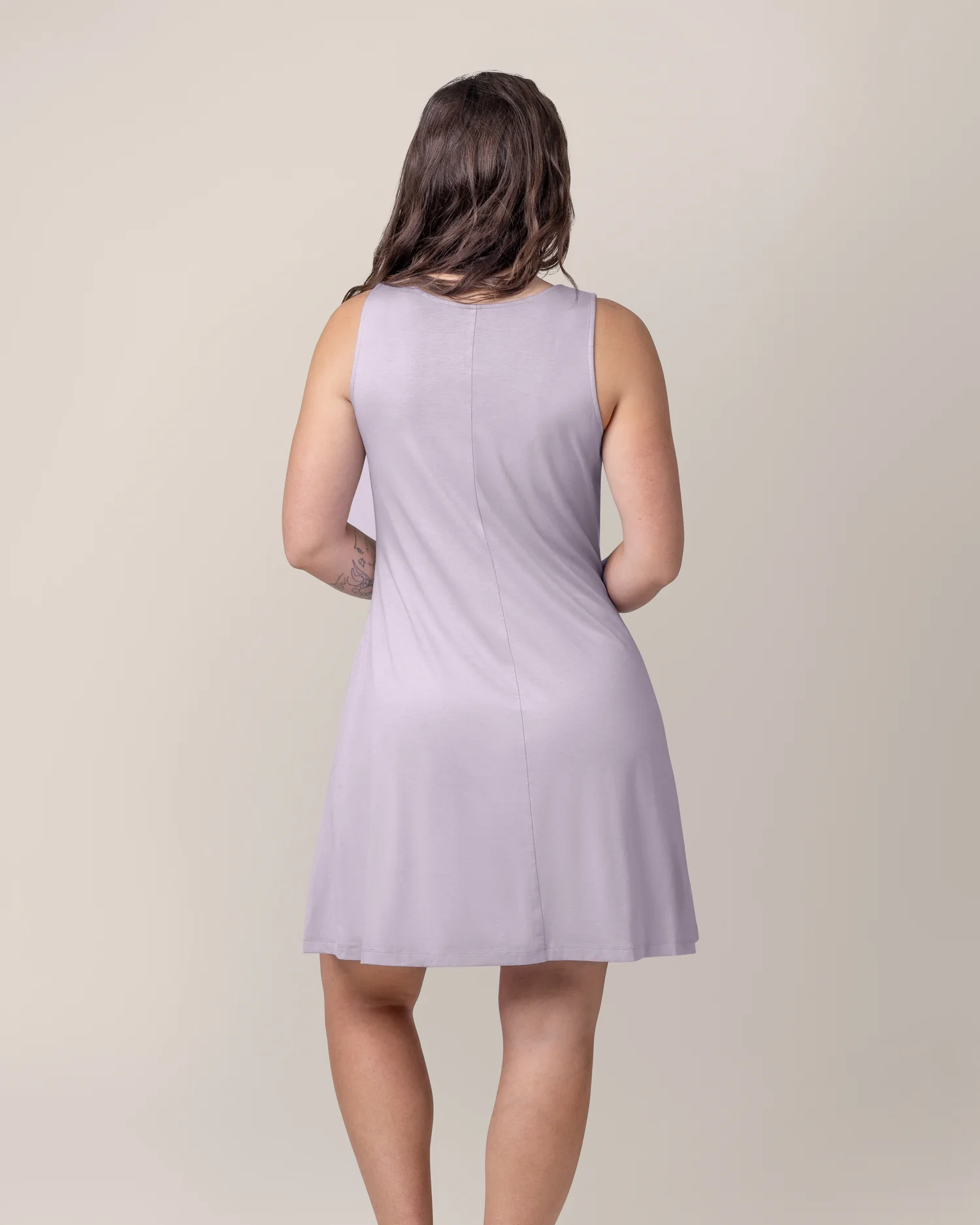 Penelope Crossover Nursing Dress | Lavender Mist - Image 4
