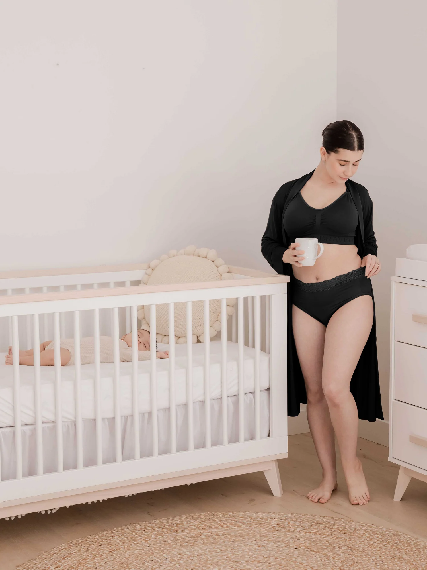 High-Waisted Postpartum Underwear Pack | Assorted Neutrals - Image 7