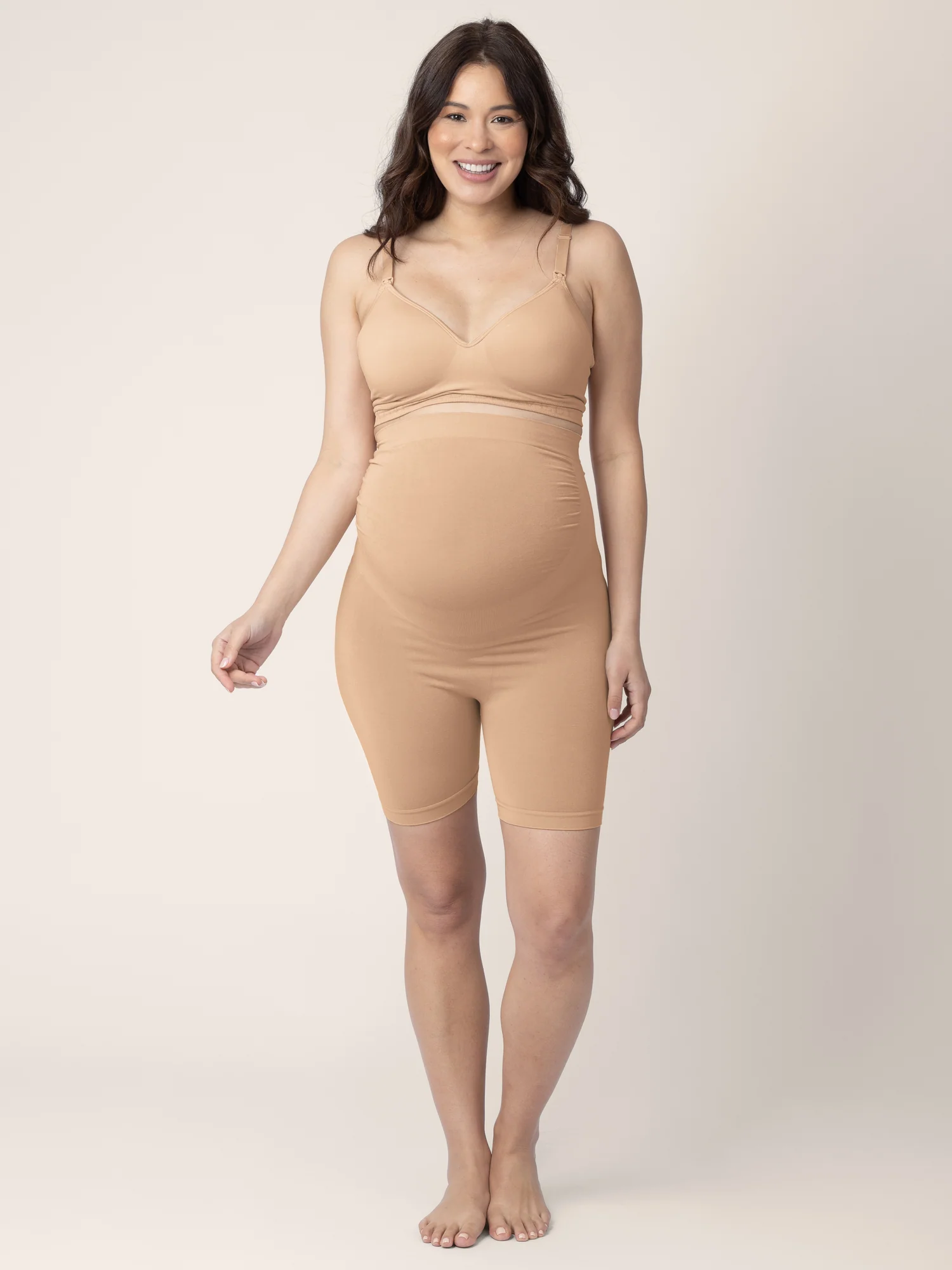 Seamless No-Chafe Maternity Underwear | Beige - Image 2
