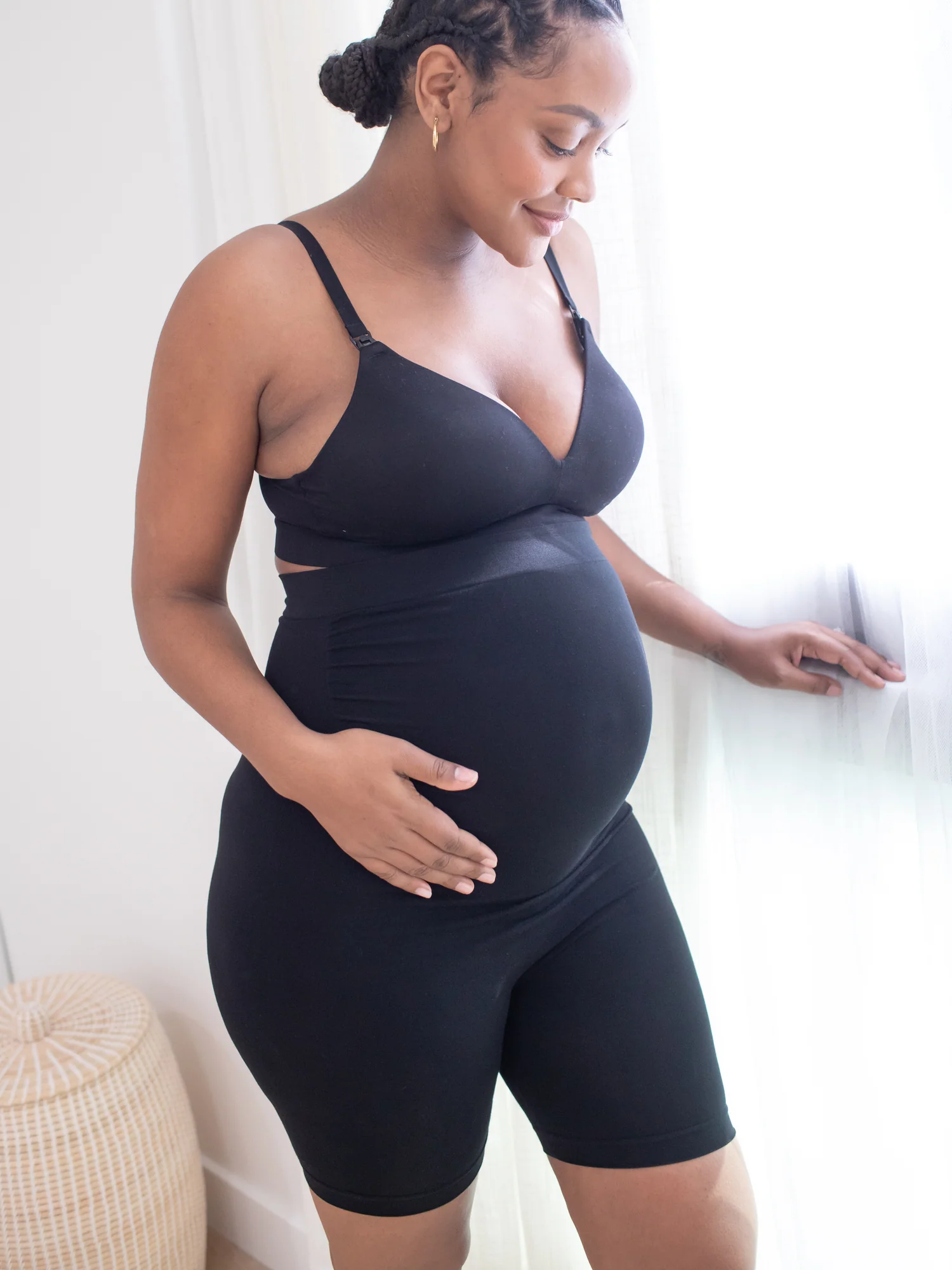 Seamless No-Chafe Maternity Underwear | Black - Image 6