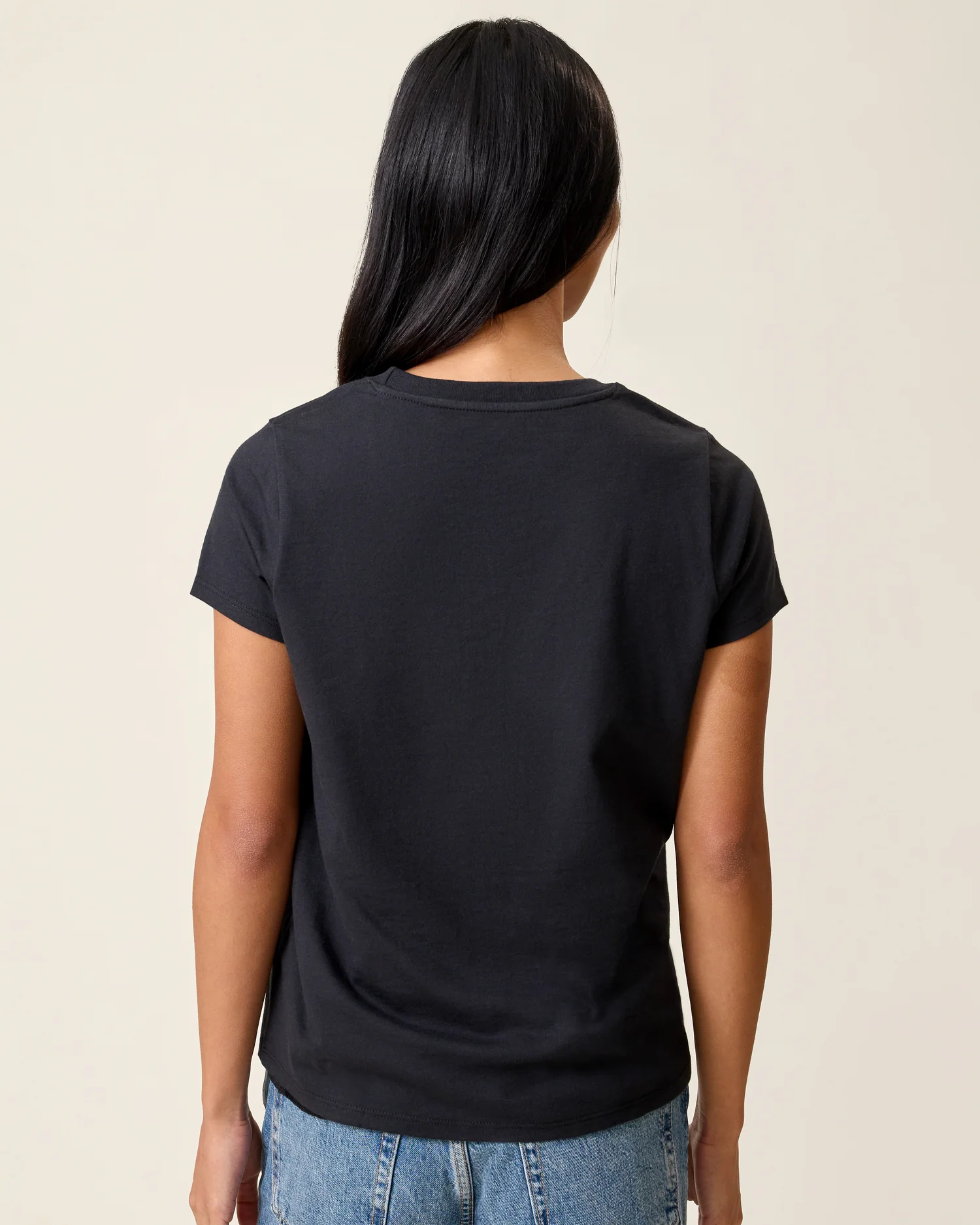 Slim Fit Cotton Nursing T-shirt | Black - Image 4