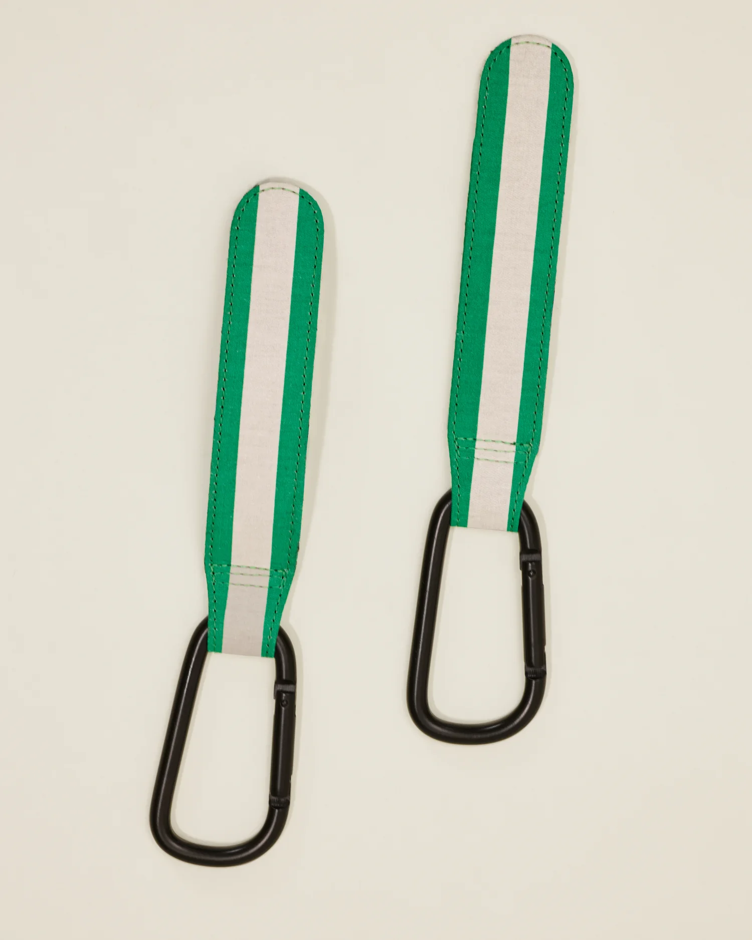 Stroller Party Clips (2-Pack) | Green Stripe