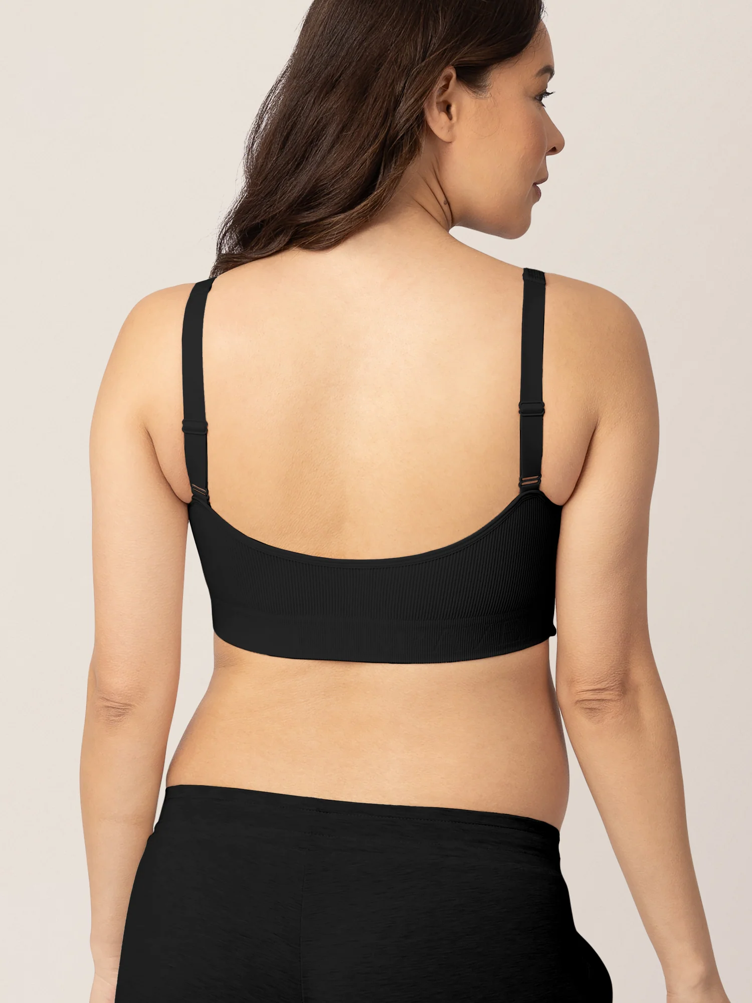 Sublime® Adjustable Crossover Nursing & Lounge Bra | Black - Image 3
