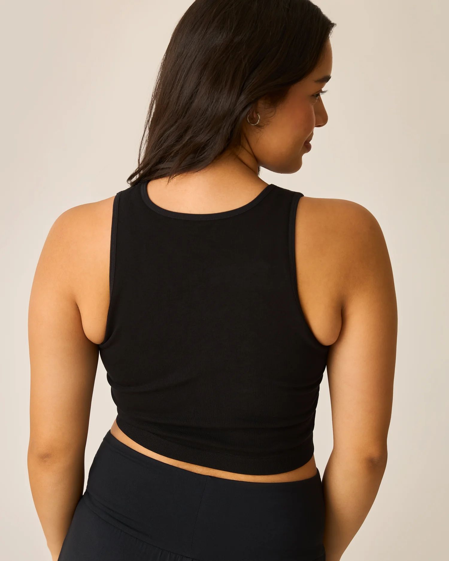 Sublime® Bamboo Hands-Free Pumping Longline Bra Top | Black - Image 4