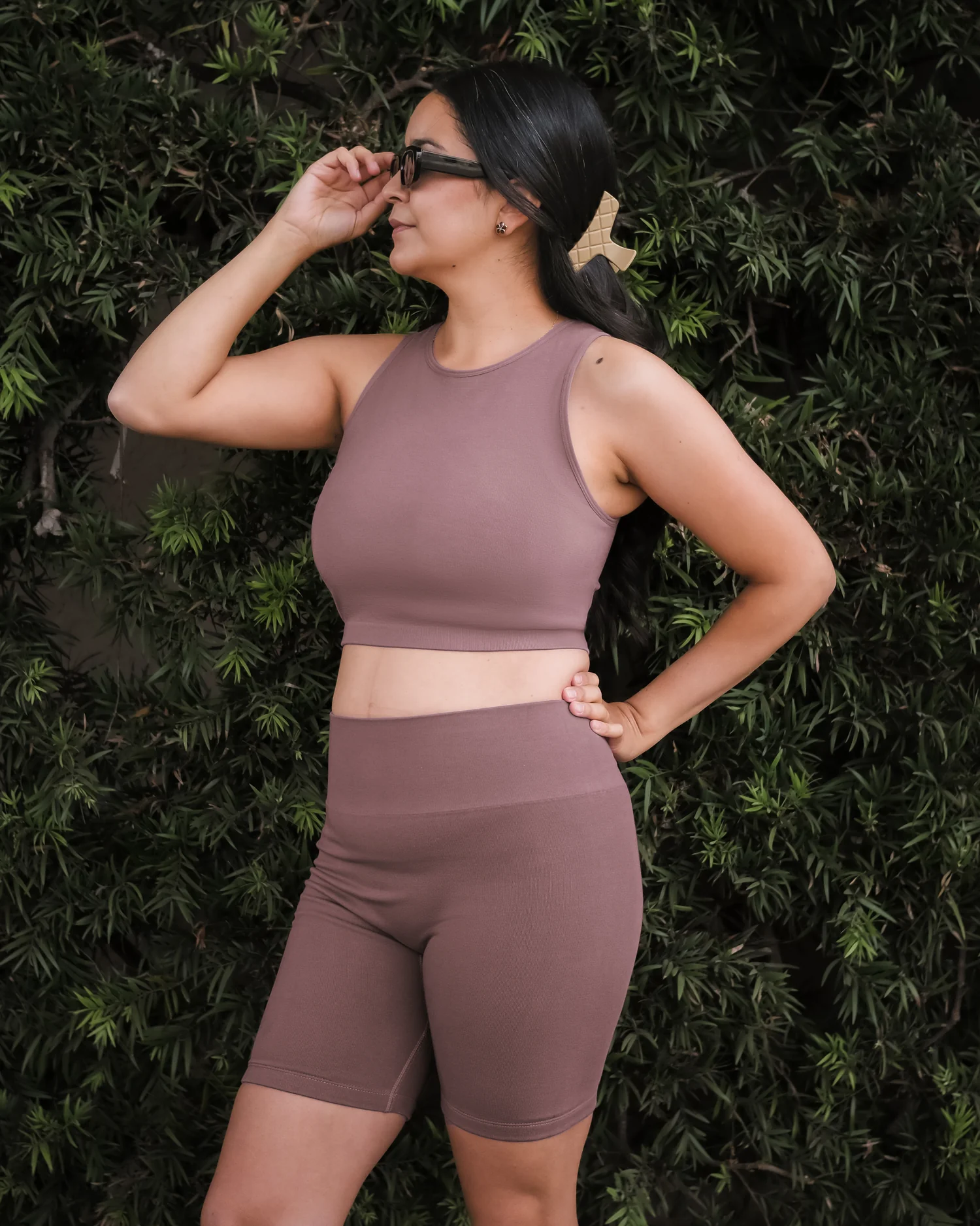 Sublime® Bamboo Hands-Free Pumping Longline Bra Top | Twilight - Image 6