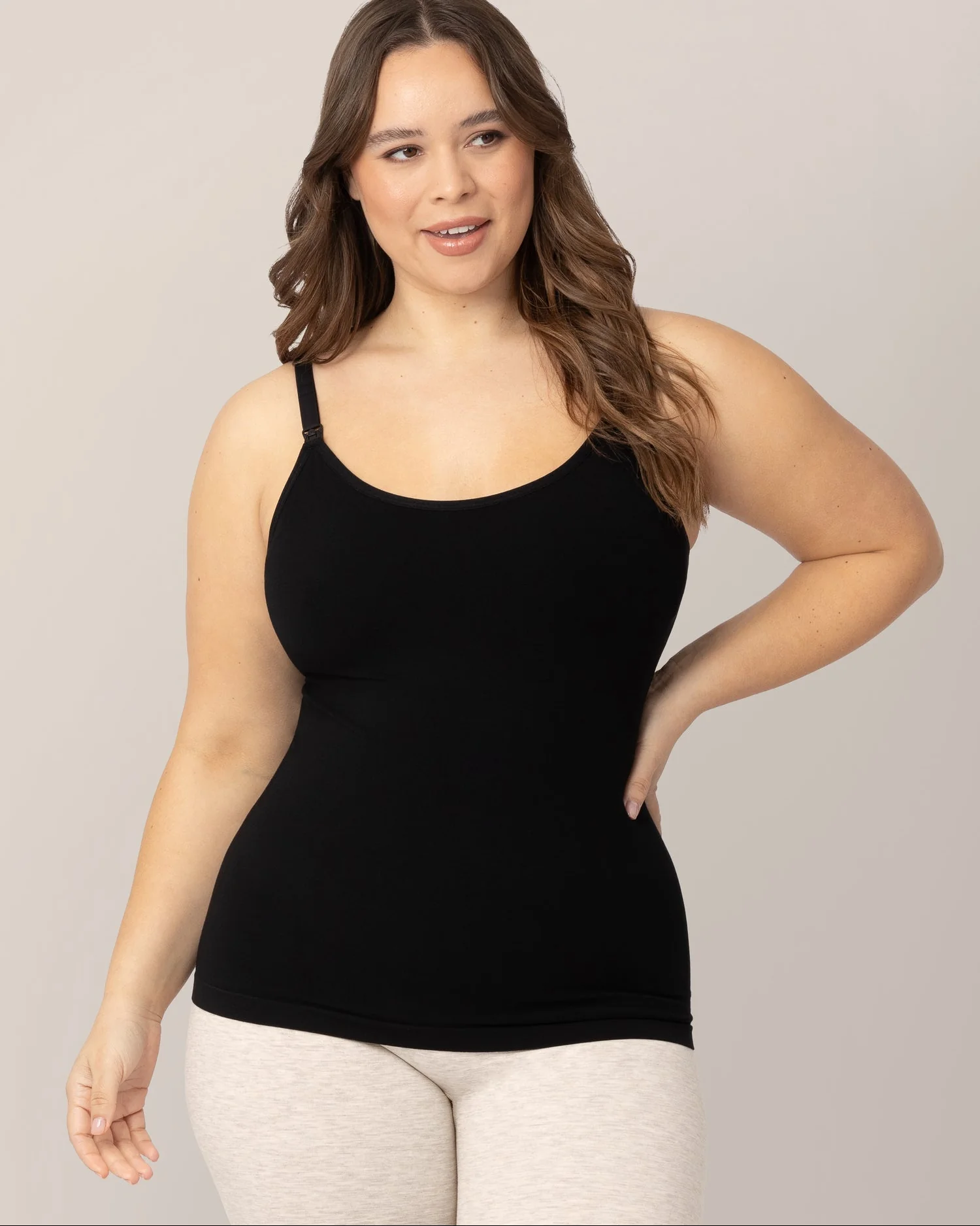 Sublime® Bamboo Maternity & Nursing Cami | Black