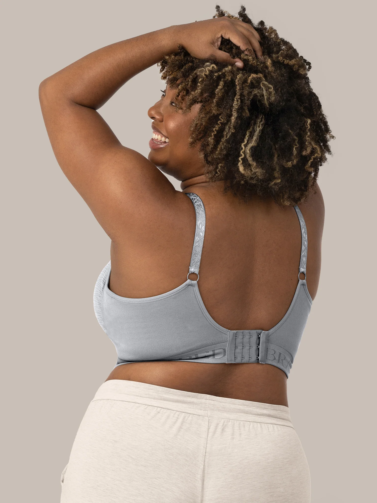 Sublime® Hands-Free Pumping & Nursing Bra | Grey - Image 4