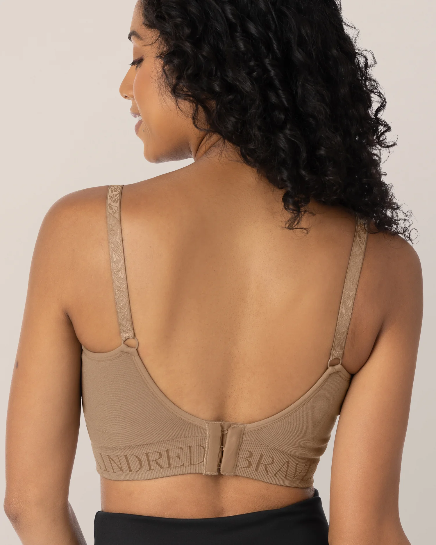 Sublime® Hands-Free Pumping Bra Two-Pack | Black & Latte - Image 5