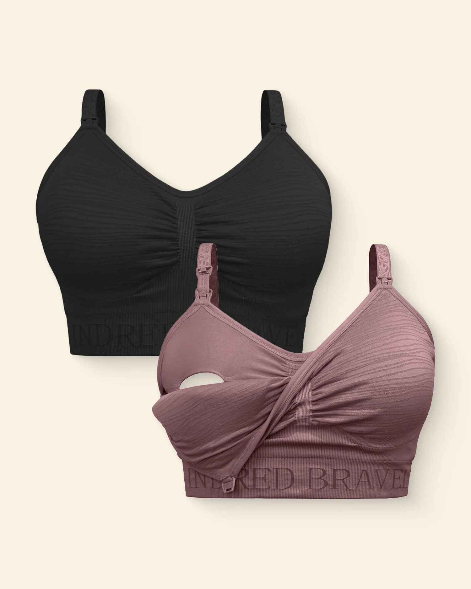 Sublime® Hands-Free Pumping Bra Two-Pack | Black & Twilight