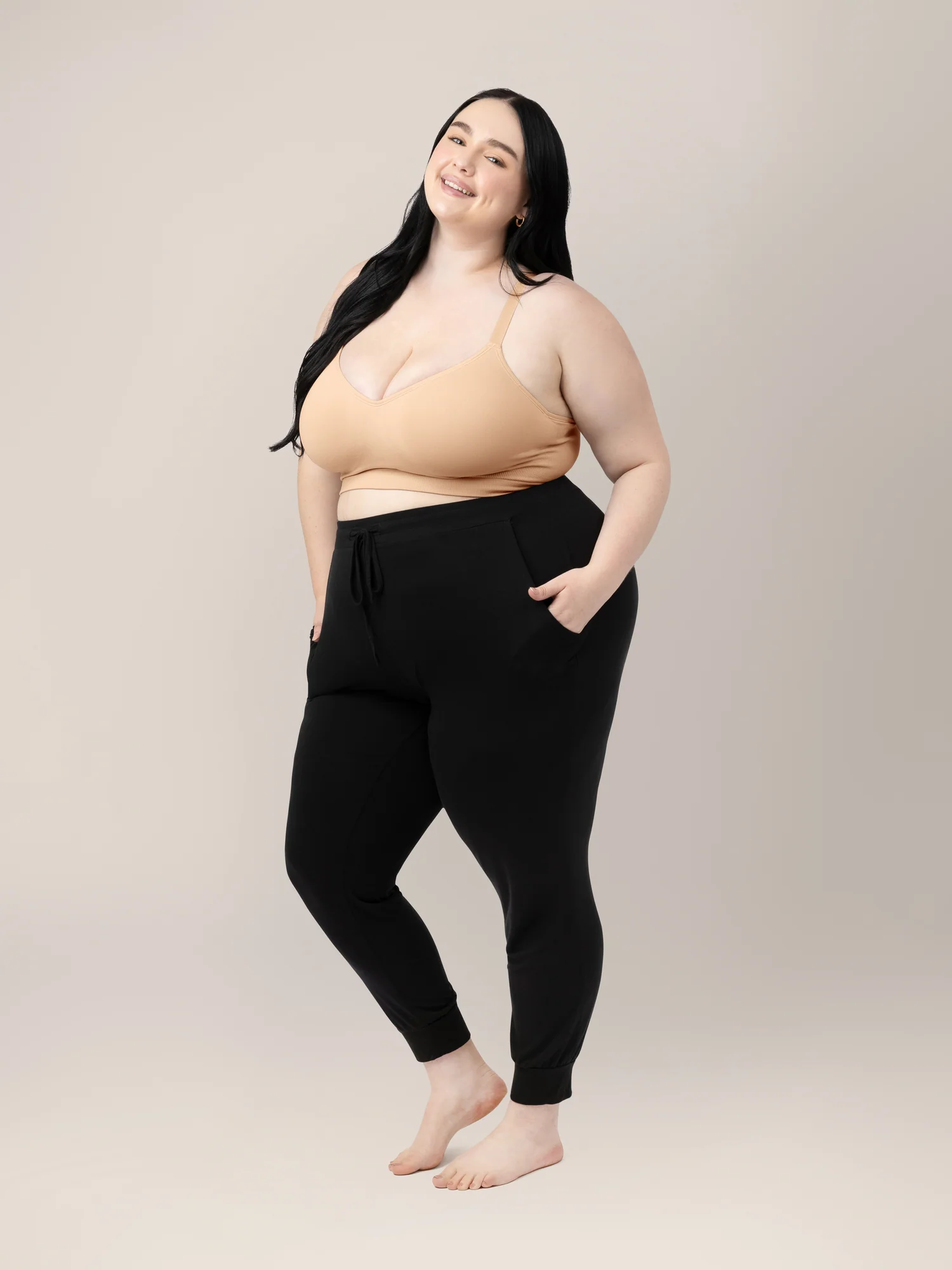 Everly Wireless Contour Bra | Beige - Image 4