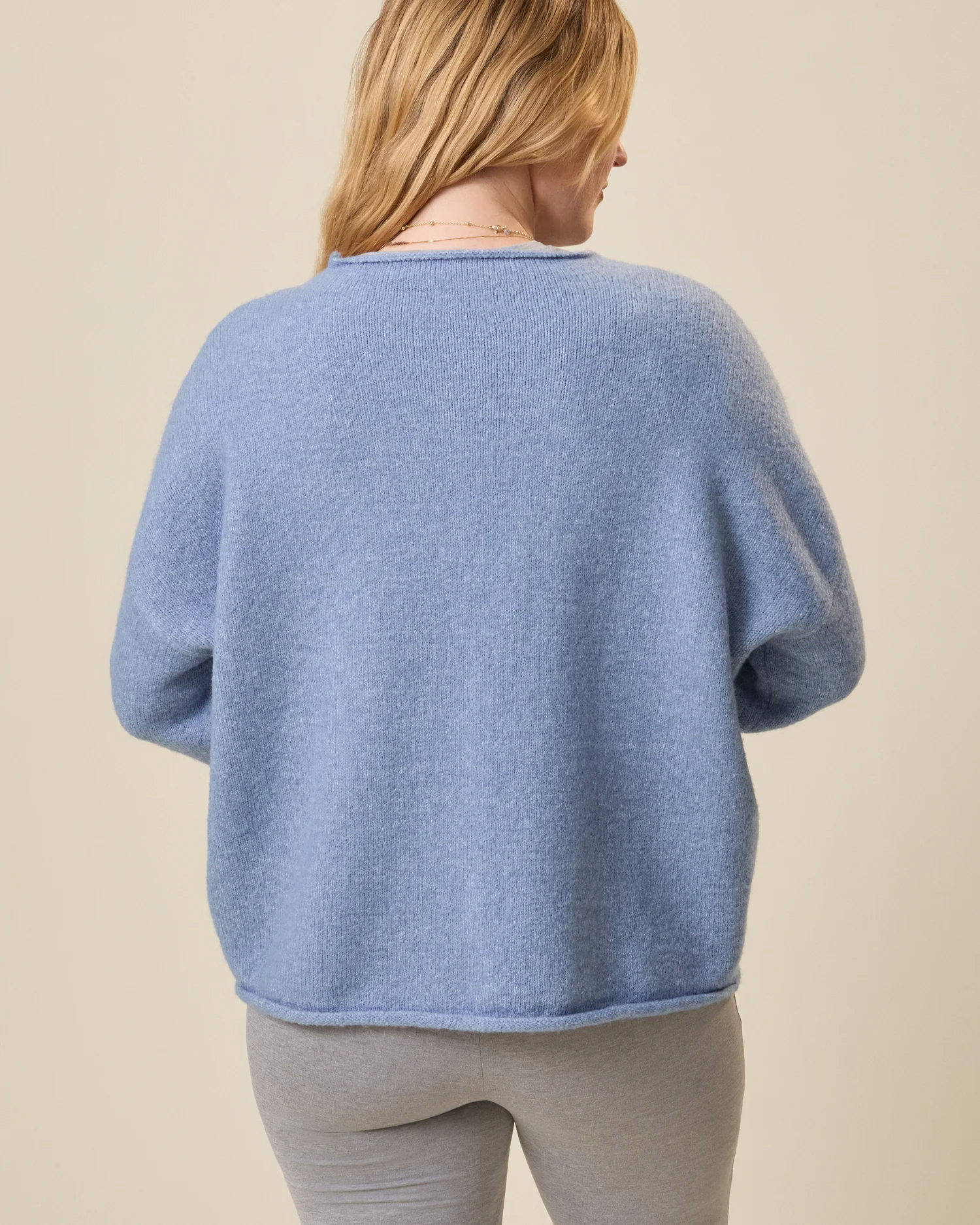 Ultra Soft Maternity & Postpartum Cardigan | Slate Blue Heather - Image 4