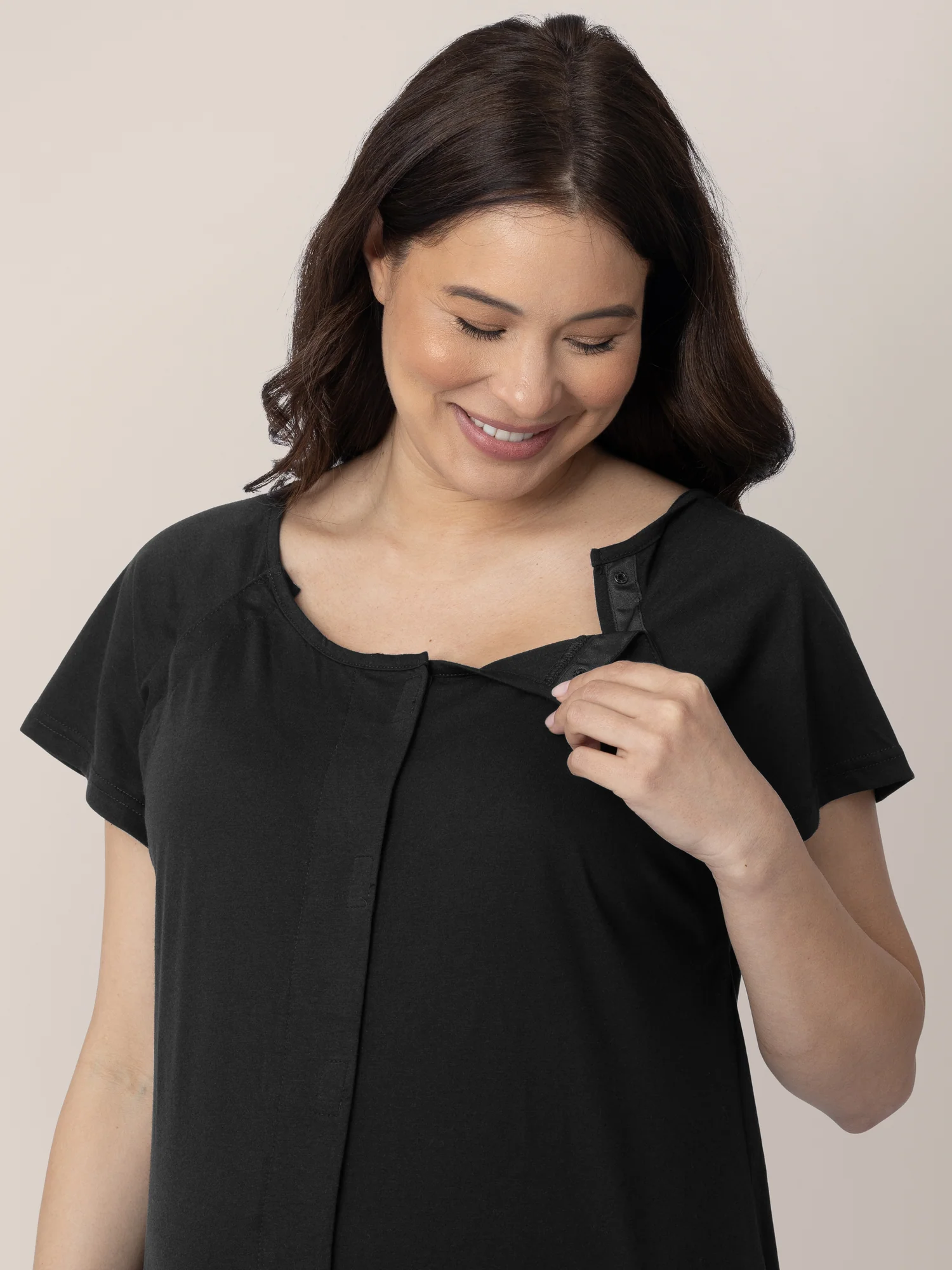 Universal Labor & Delivery Gown | Black - Image 5