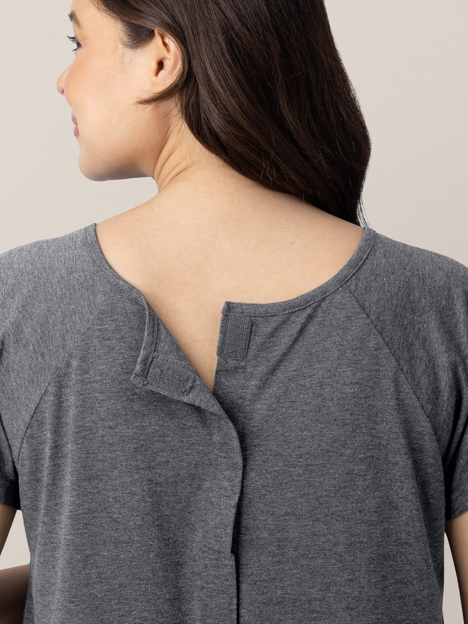 Universal Labor & Delivery Gown | Grey Heather - Image 8