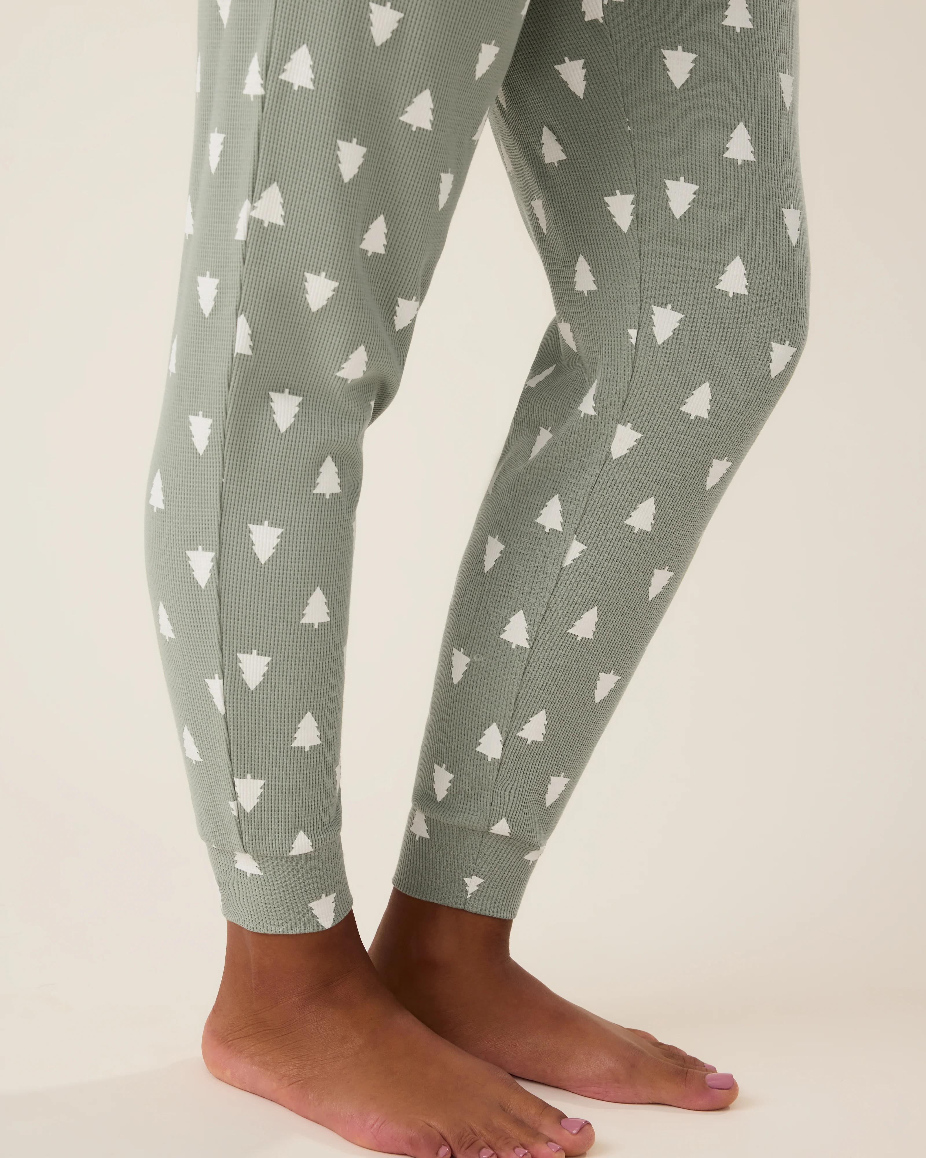 Waffle Maternity & Nursing Lounge Set | Sage Trees - Image 6